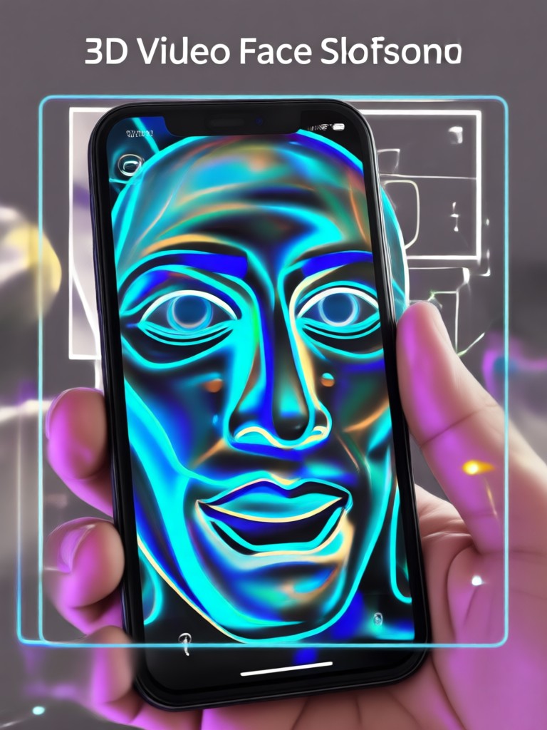 Music video with singer face swap effect