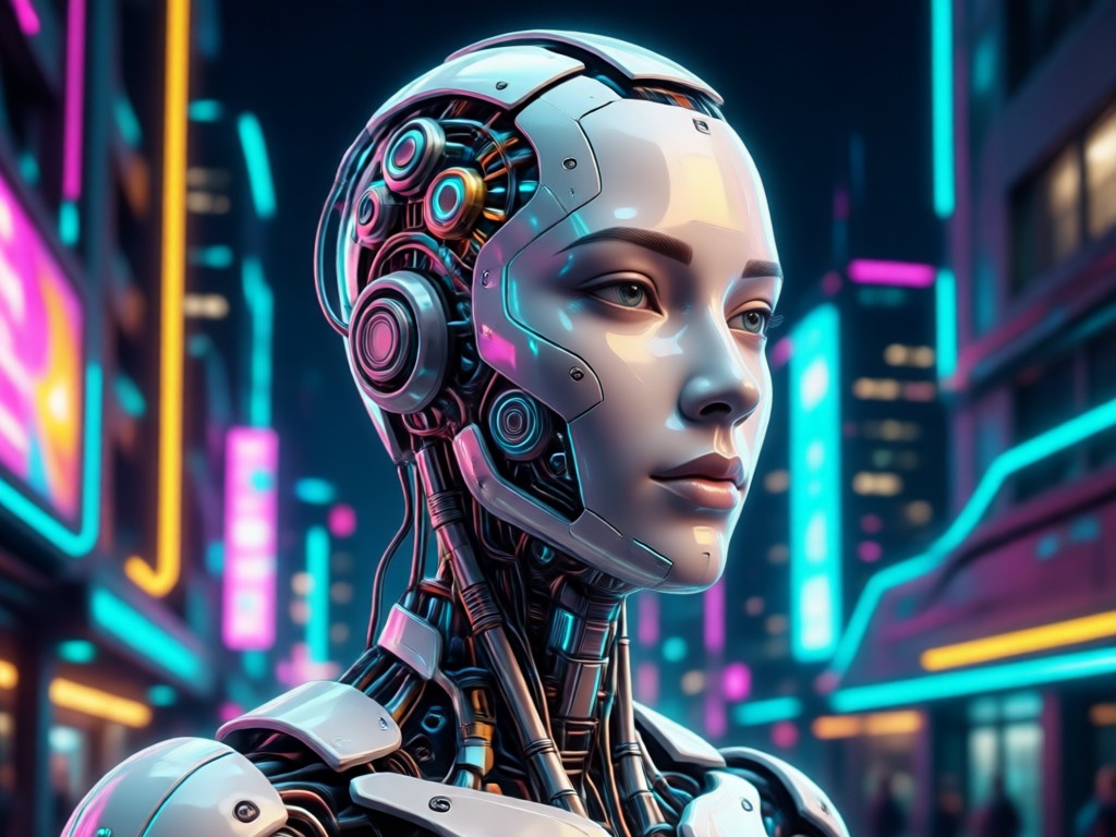 AI lighting effects and portrait filter application