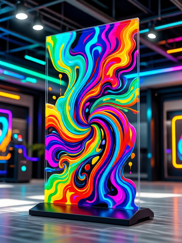 Custom portrait acrylic standee AI generated