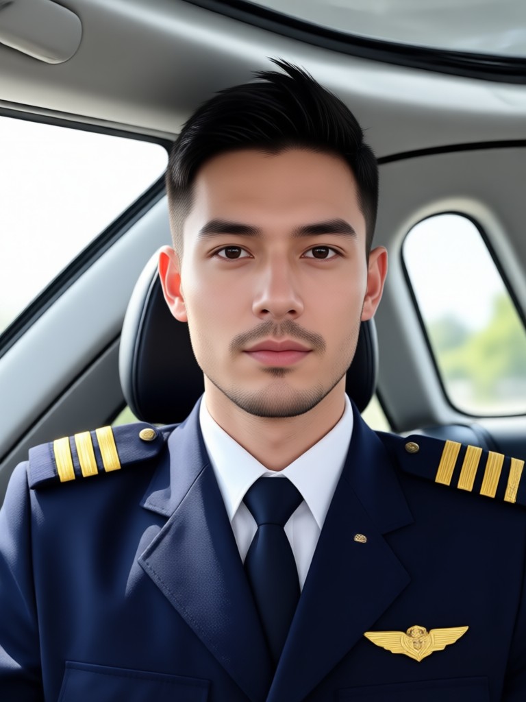 Uniforme de piloto de caça gerado por IA