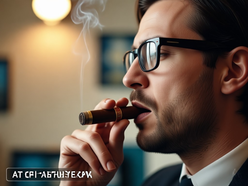 Movimiento realista de fumar cigarro por IA
