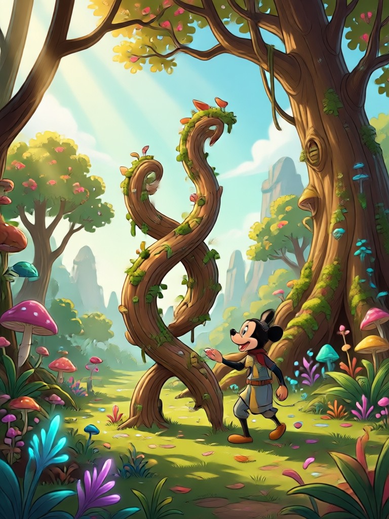 Adventure poster with a fox and raccoon duo