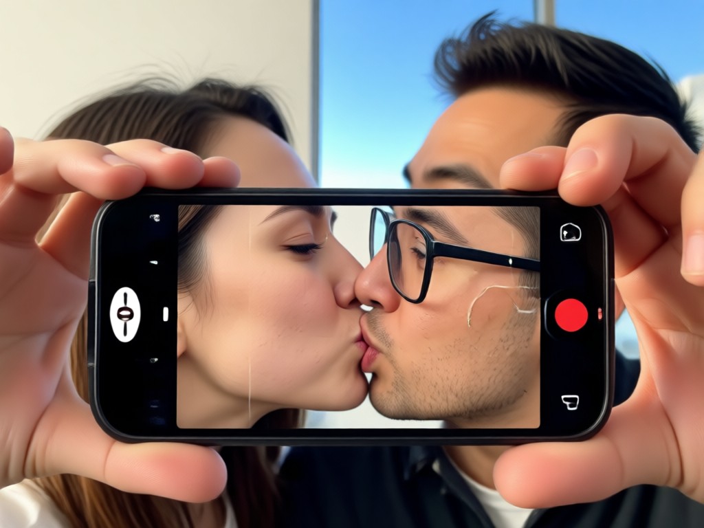 One tap selfie to kissing video generation