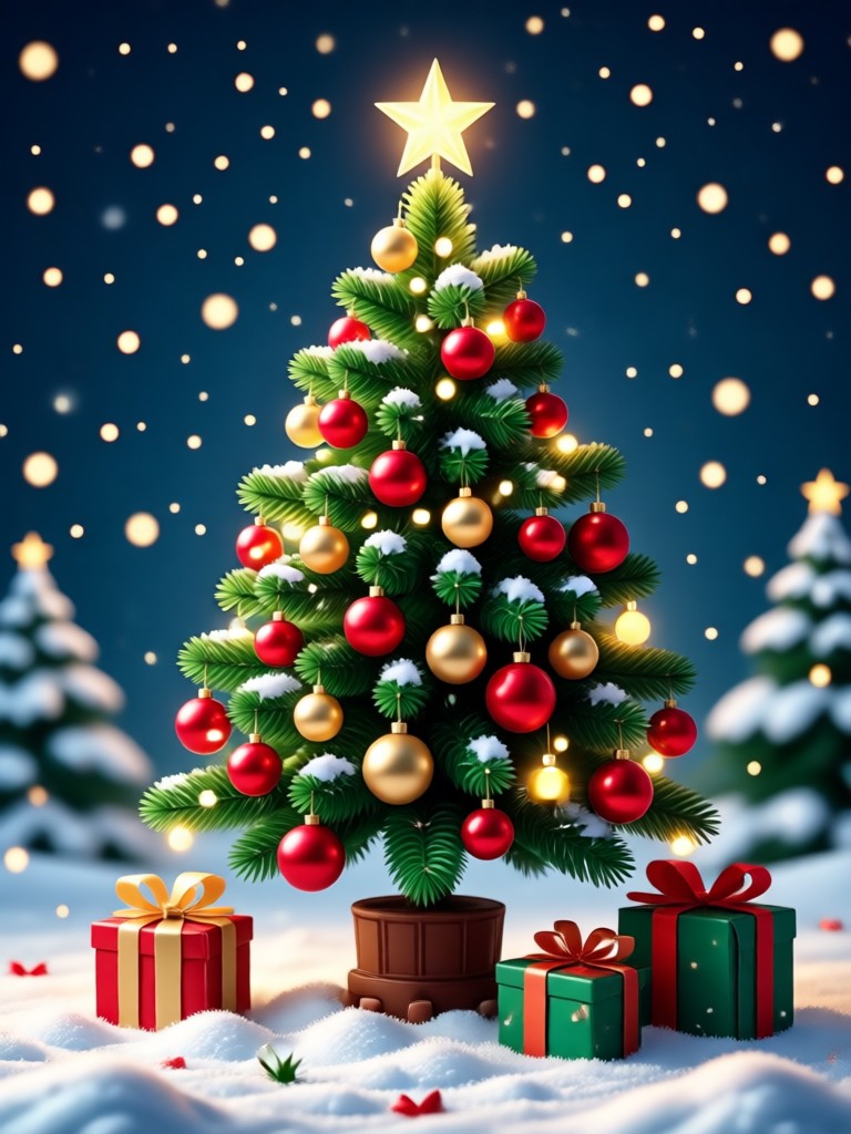AI generated Christmas avatar in anime style