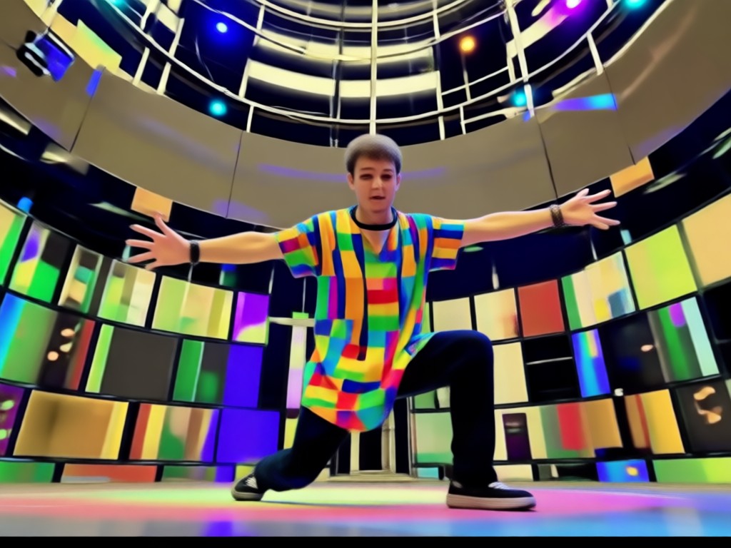 Foto transformándose en una figura bailando