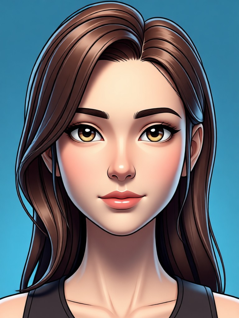 Framelux app interface showcasing 3D comic portrait creation