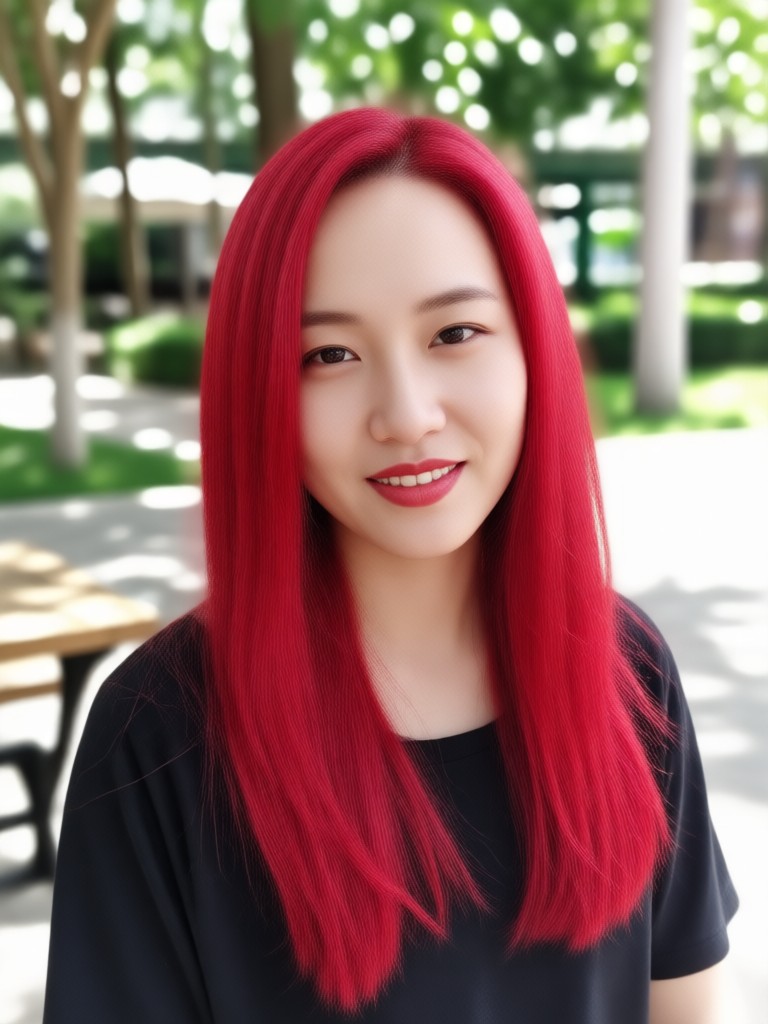 Blonde to strawberry blonde red hair filter