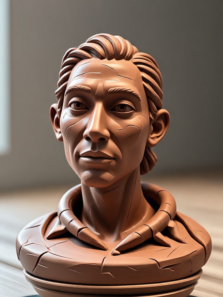 Fada de argila 3D caprichosa