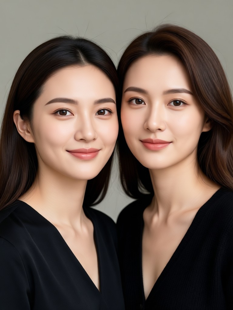 Beach wedding style AI couple portrait generator result