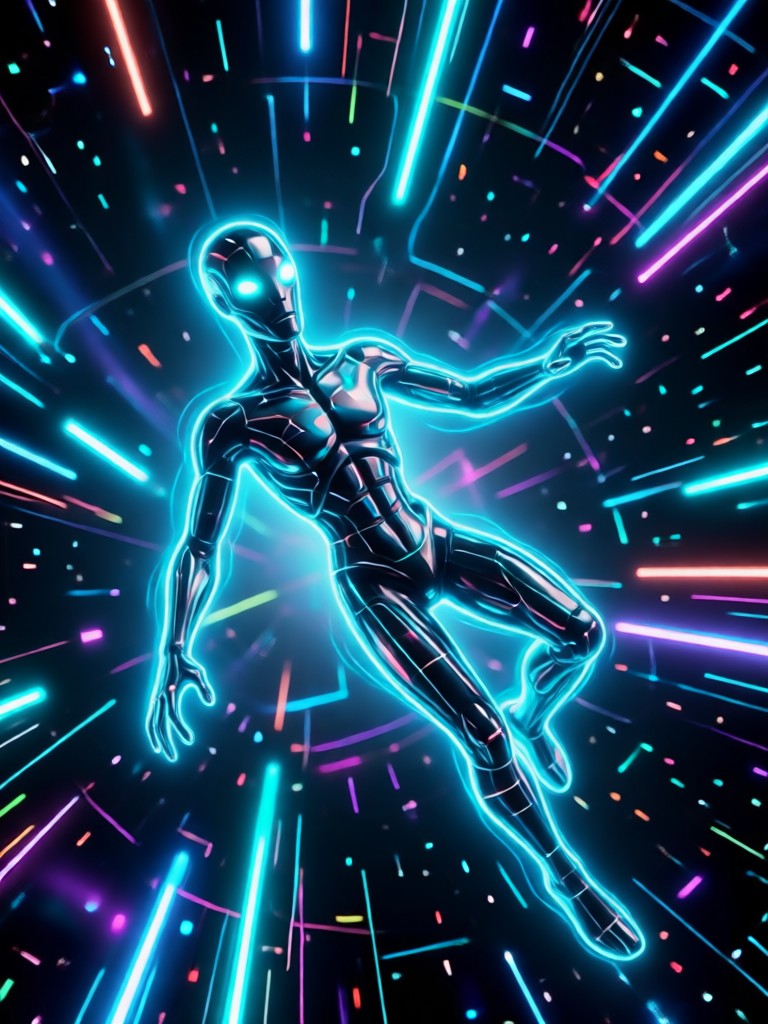 Mobile app interface for alien abduction video generator