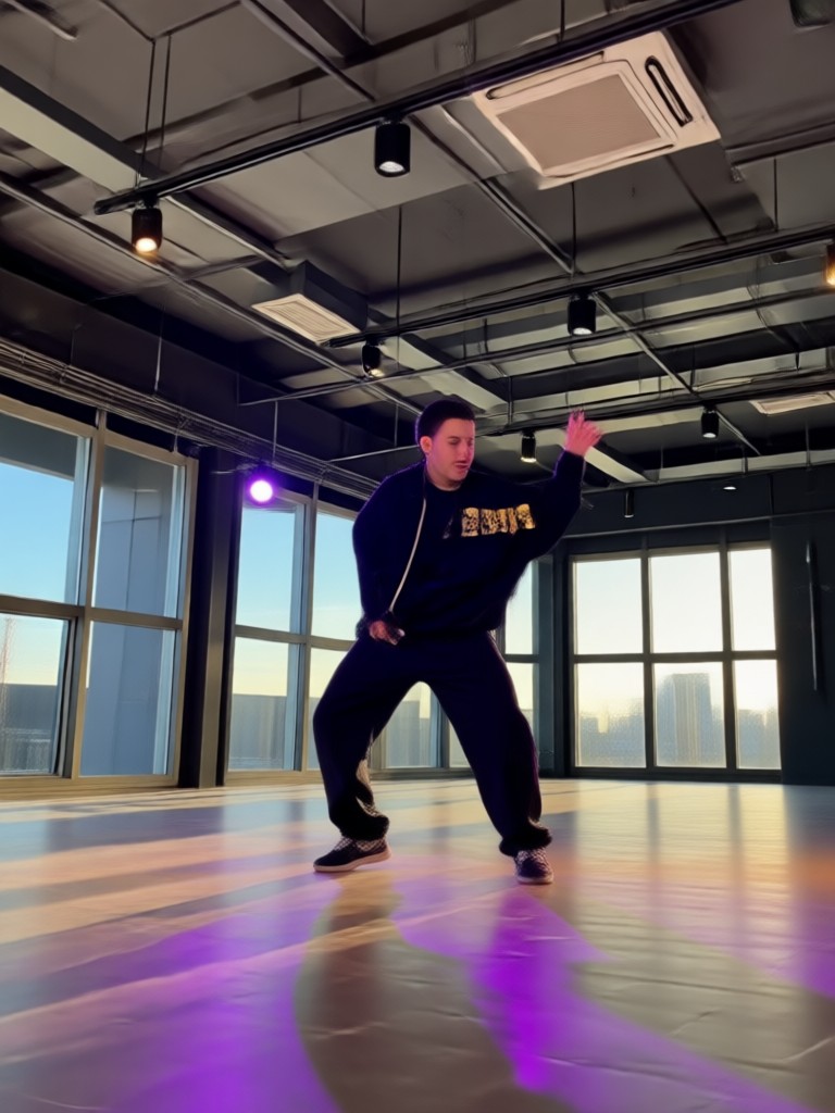 Baile Dougie fluido a cámara lenta