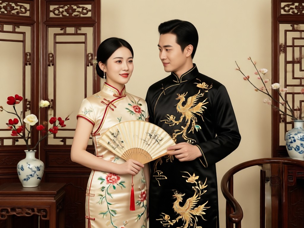 Authentic AI qipao design examples