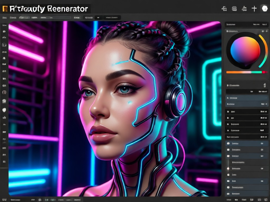 Hyper-realistic AI portrait detail showcase