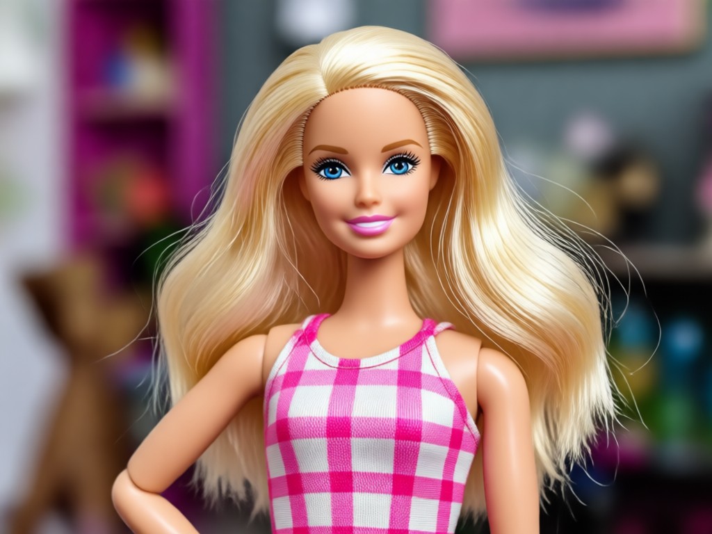 Tampilan detail AI Barbie Doll yang realistis
