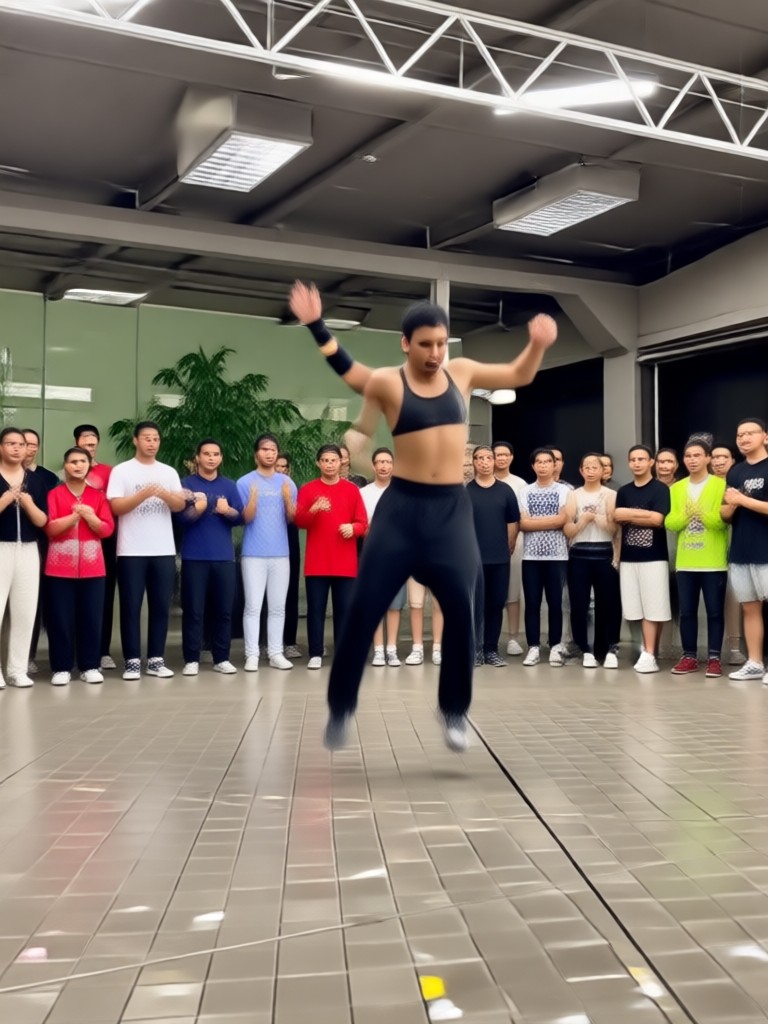 Baile Dougie con animación de dibujos animados