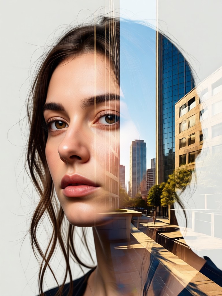 Architecture Double Exposure Portrait Generator showcase by usgen