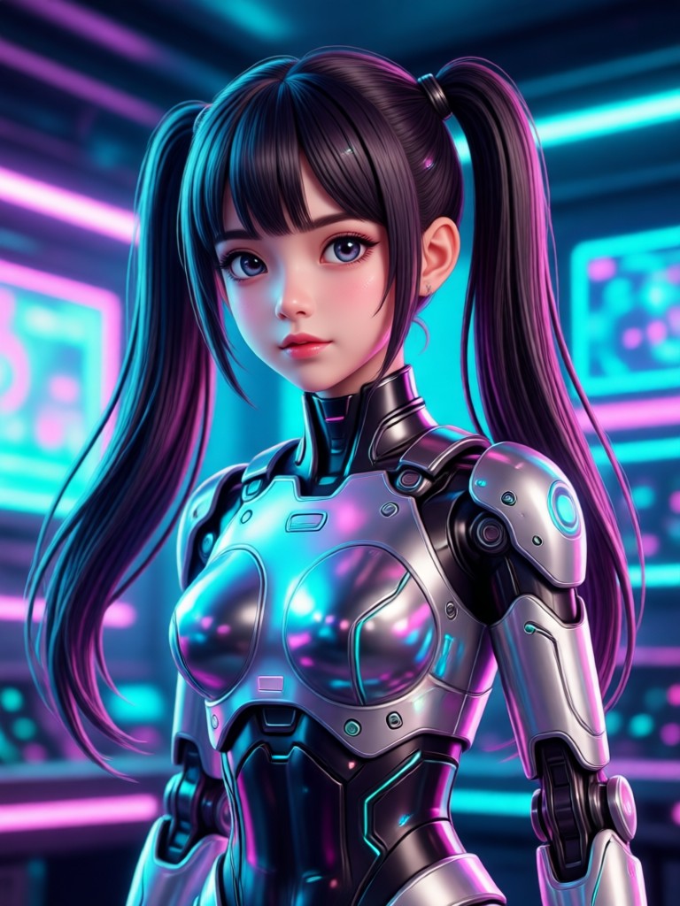 Royal portrait of an AI generated princess