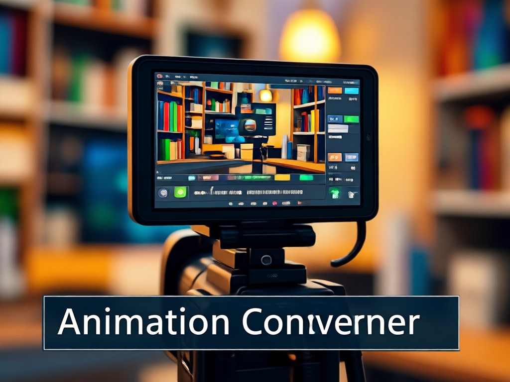 Interface simples do aplicativo móvel para animação de vídeo