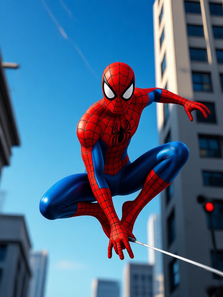 Spider Man AI generator mobile app interface