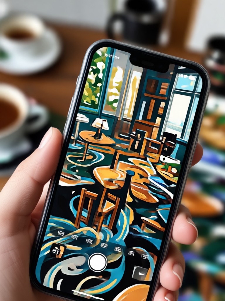 Action shot with dynamic color throw effect