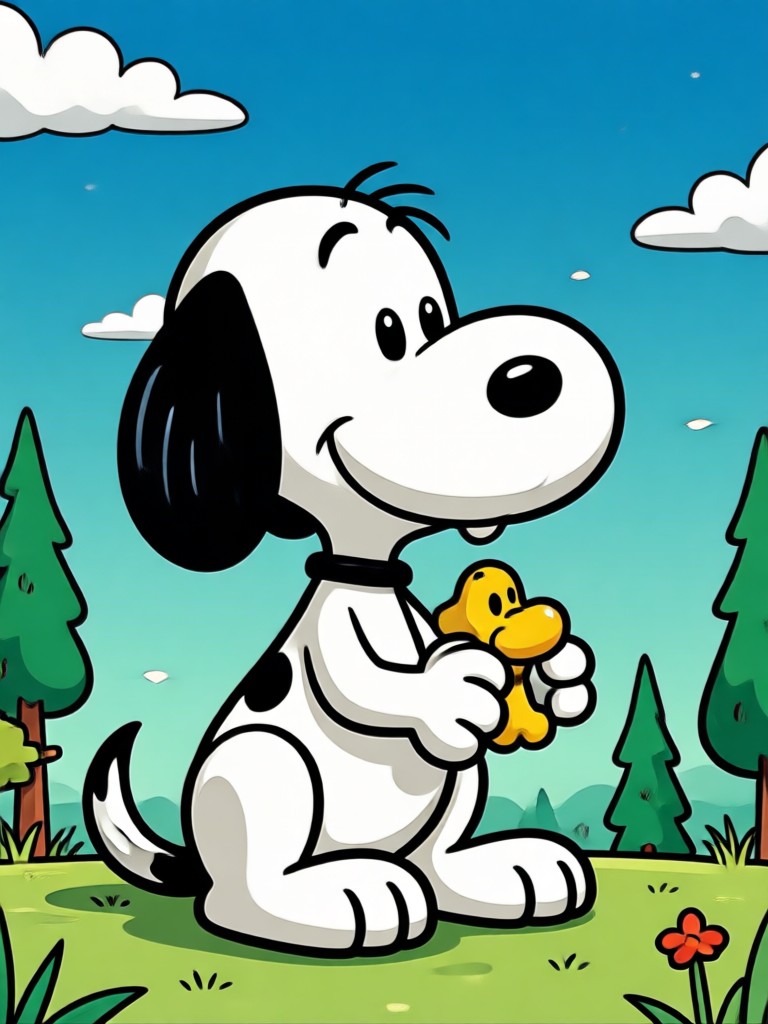Niedlicher KI-Snoopy-Filter für Profilbilder