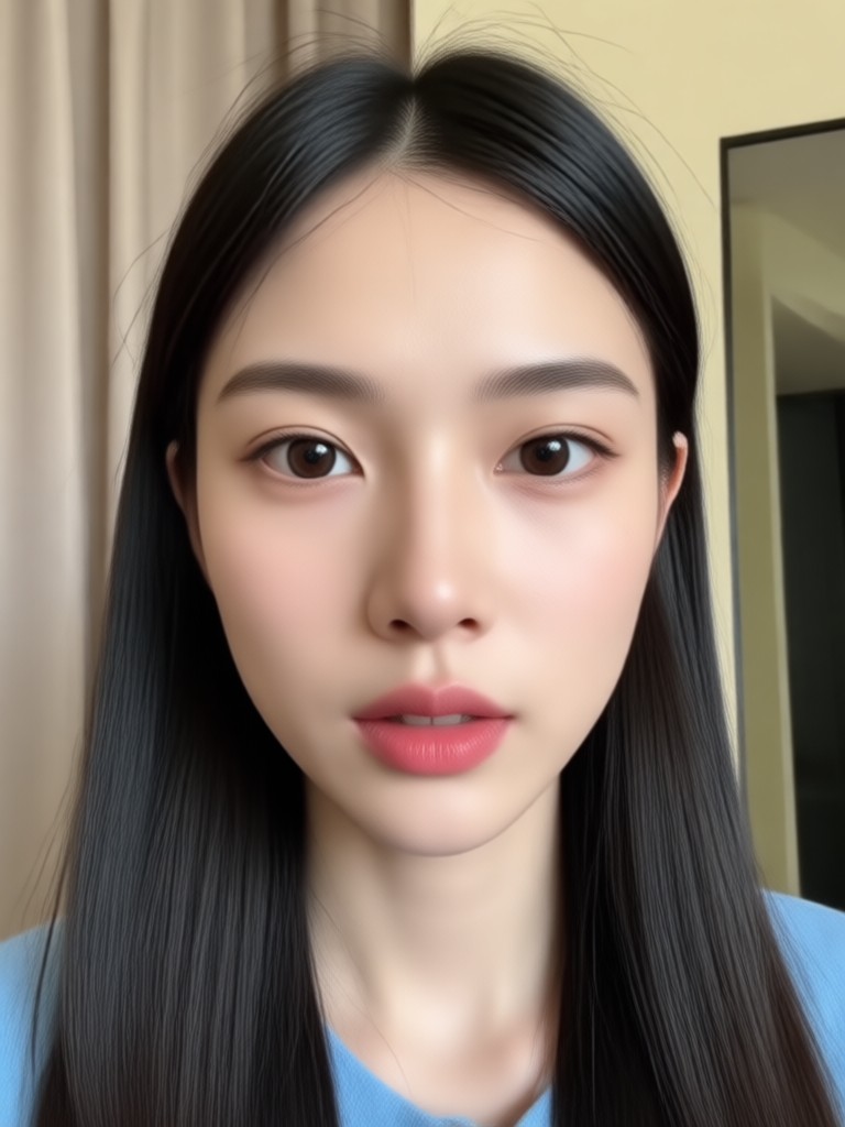 Phone screen showcasing a face swap video being created in the HeyO app