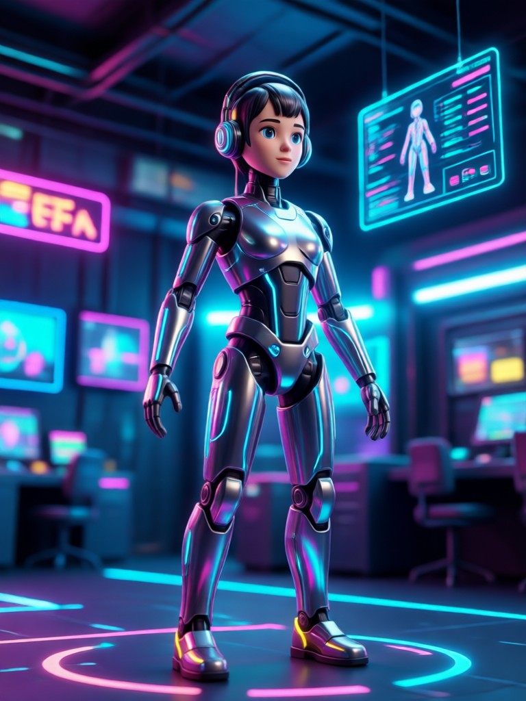Mobile app showcasing AI avatar creation process