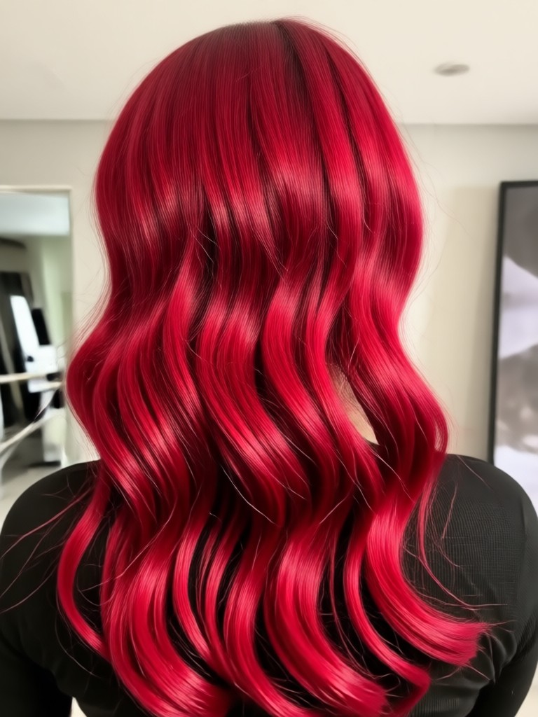 Red hair filter applied to a vintage photograph