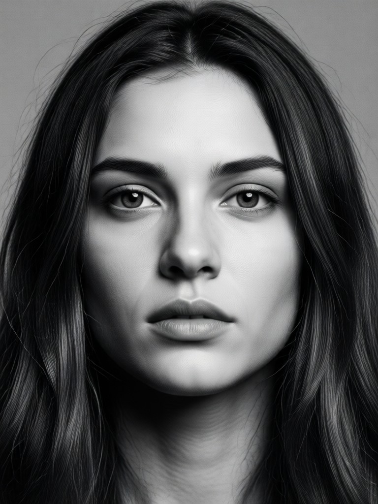 Dramatic noir AI portrait