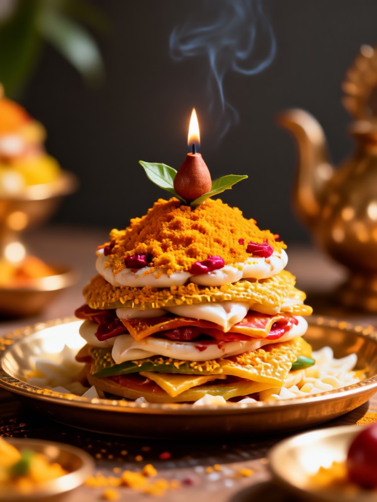 Familien-Varalakshmi Vratham AI-Porträt