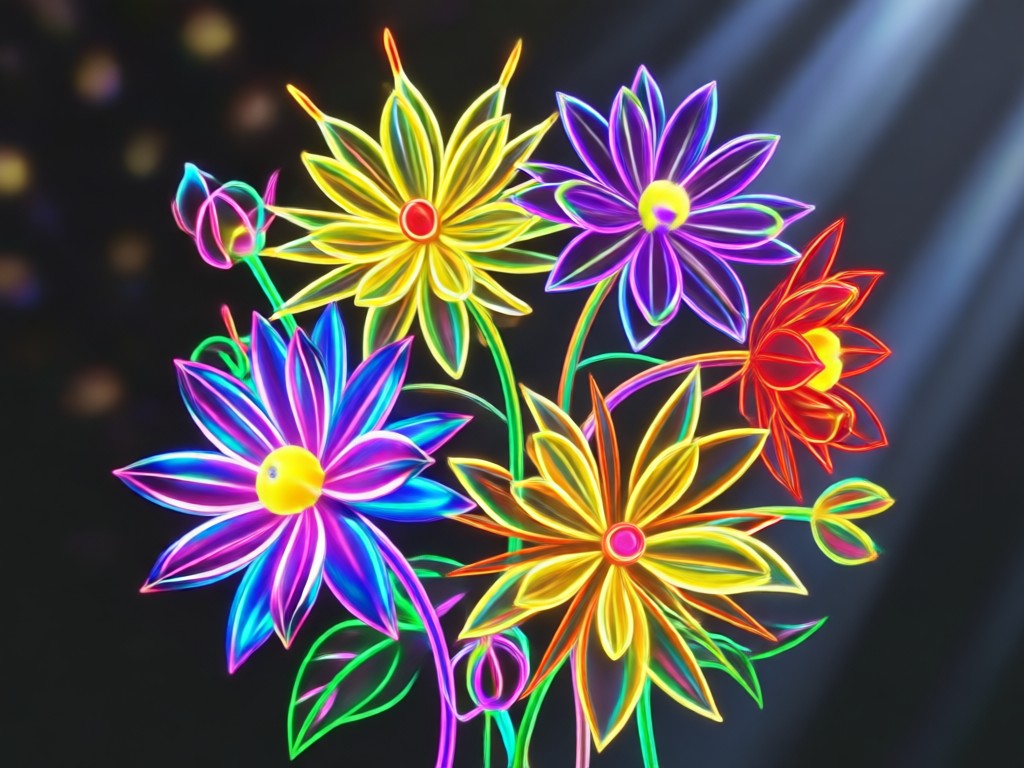Design de Jardim de Flores de Texto para IA