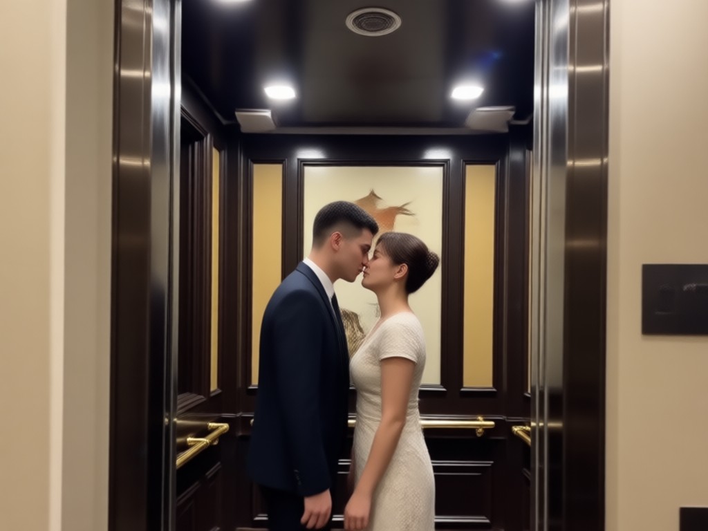Realistic AI animated kiss motion