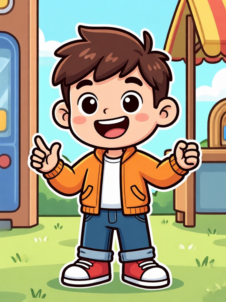 Personajes de dibujos animados familiares estilo 3D Pixar