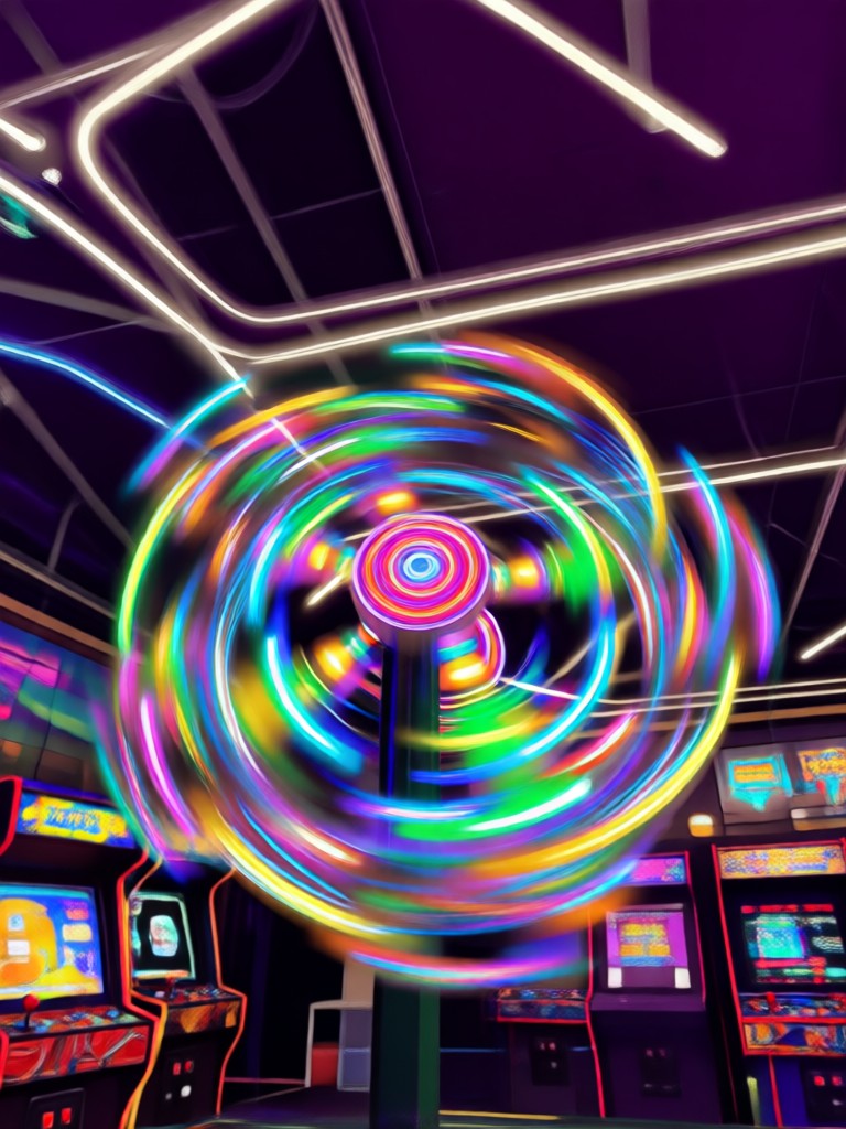 Arcade ticket blaster style video effect