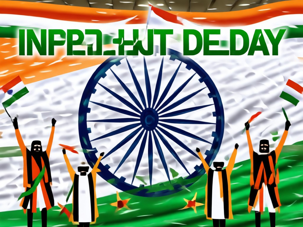 Person using phone to create AI Independence Day art