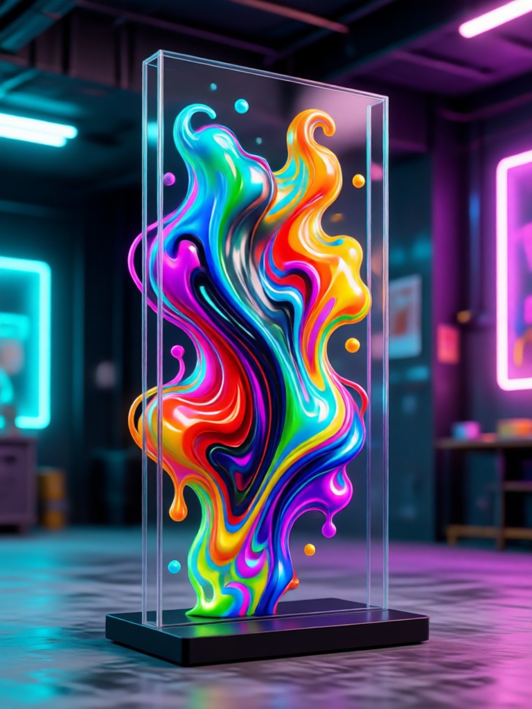 Realistic portrait acrylic standee effect
