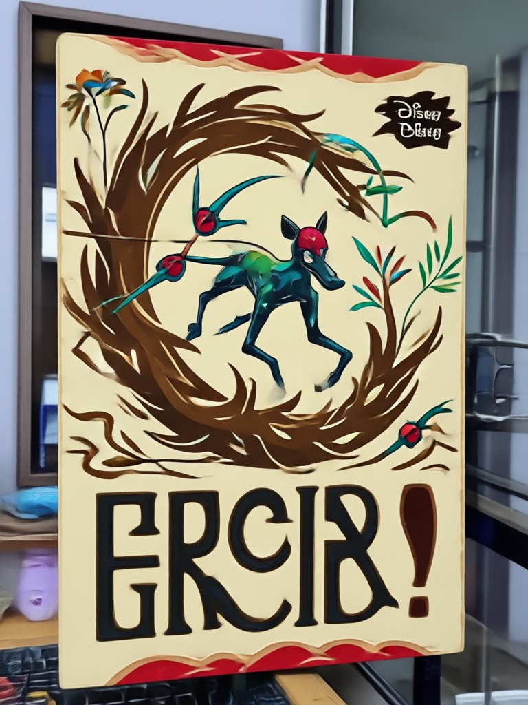Mobile app interface showing AI Disney poster creation