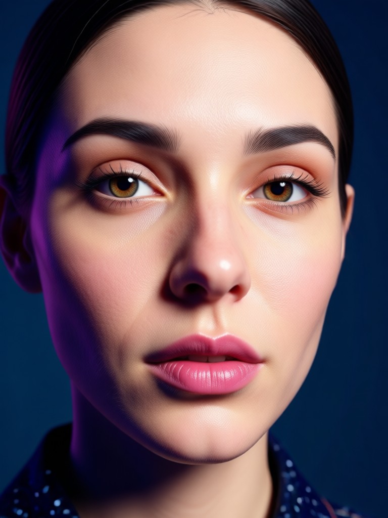 Animated GIF of a photo starting to smile