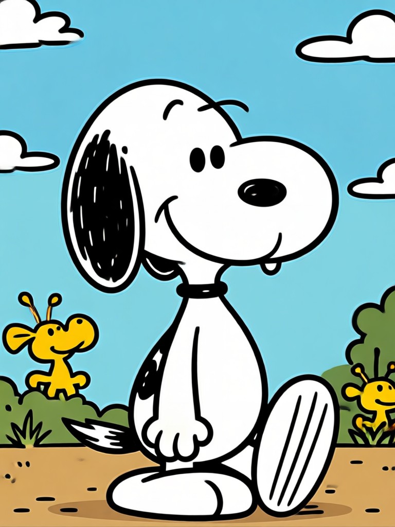AI cartoon filter result linus with blanket
