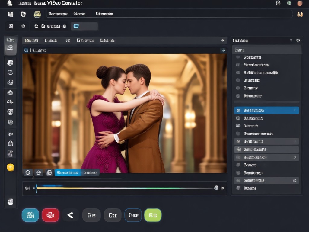 Walzer-Video-Hintergrund und Kleidungsstil anpassen