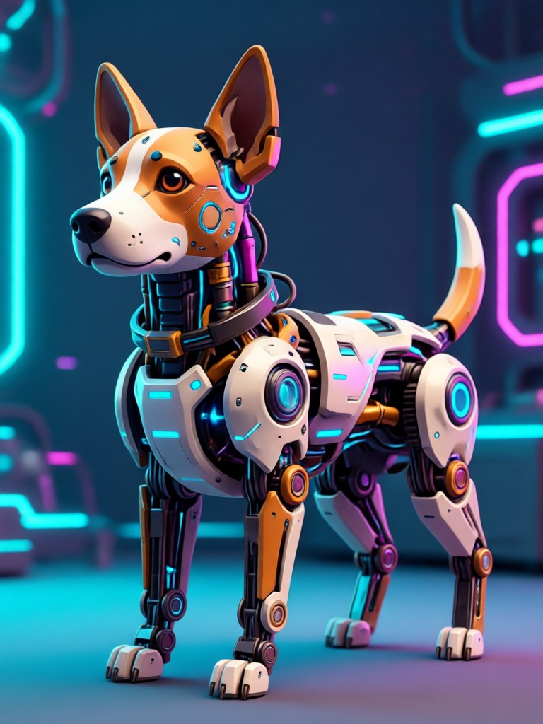 ダイナミックなアクションポーズのボーダーコリー（AI）