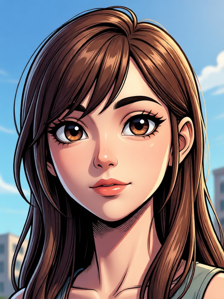 3D comic portrait for social media profile
