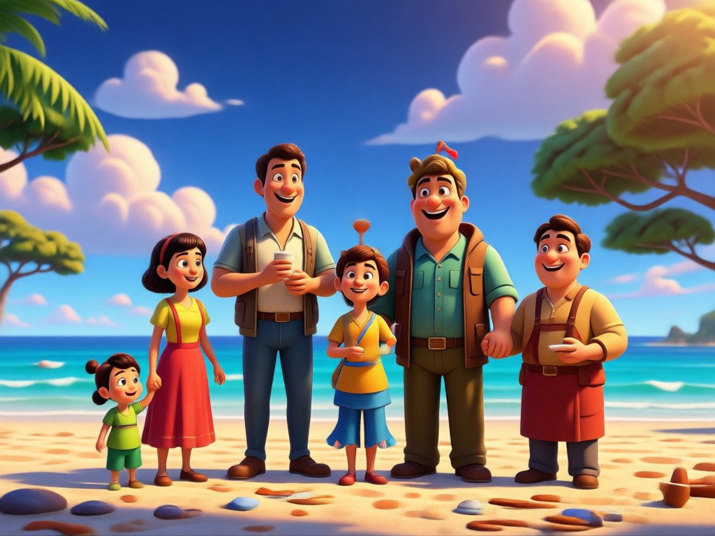 AI Pixar character design feature