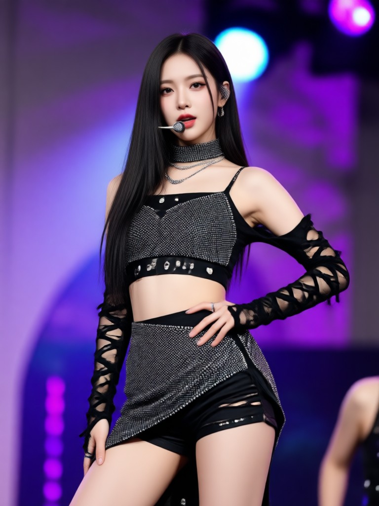 AI Kpop futuristic concept