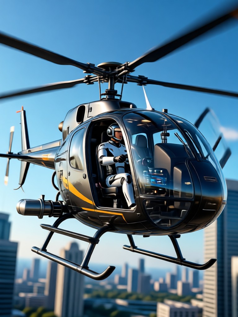AI generated helicopter refueling mid air
