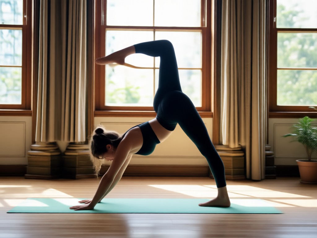 Comparison showing AI reconstruction of a yoga pose versus a simple filter