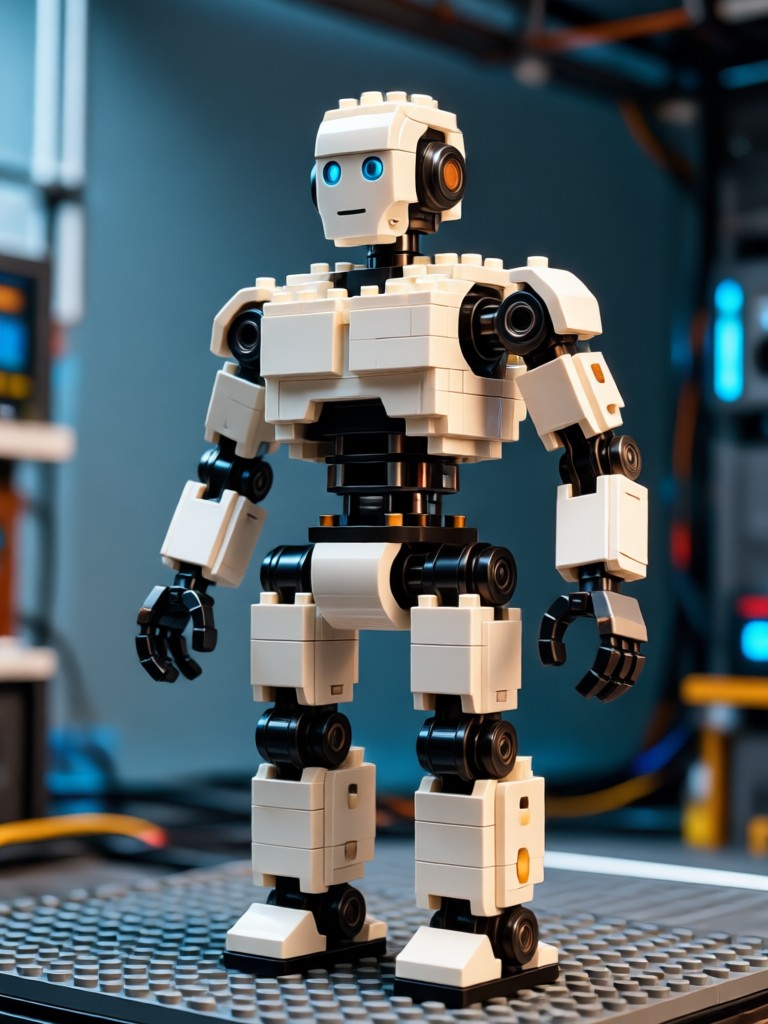 Mobile app showing LEGO generation process