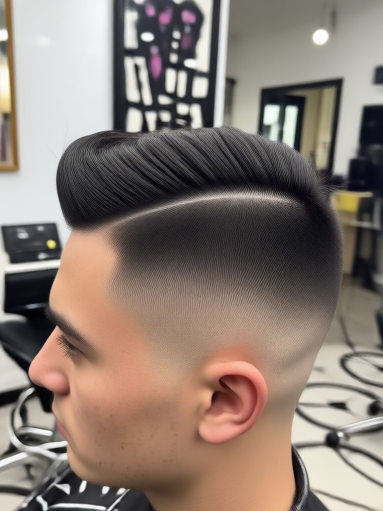 High Skin Fade AI Generator Ergebnis