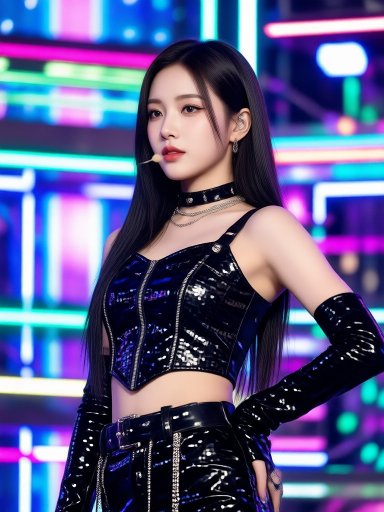 Vintage retro 90s inspired K Pop concept AI
