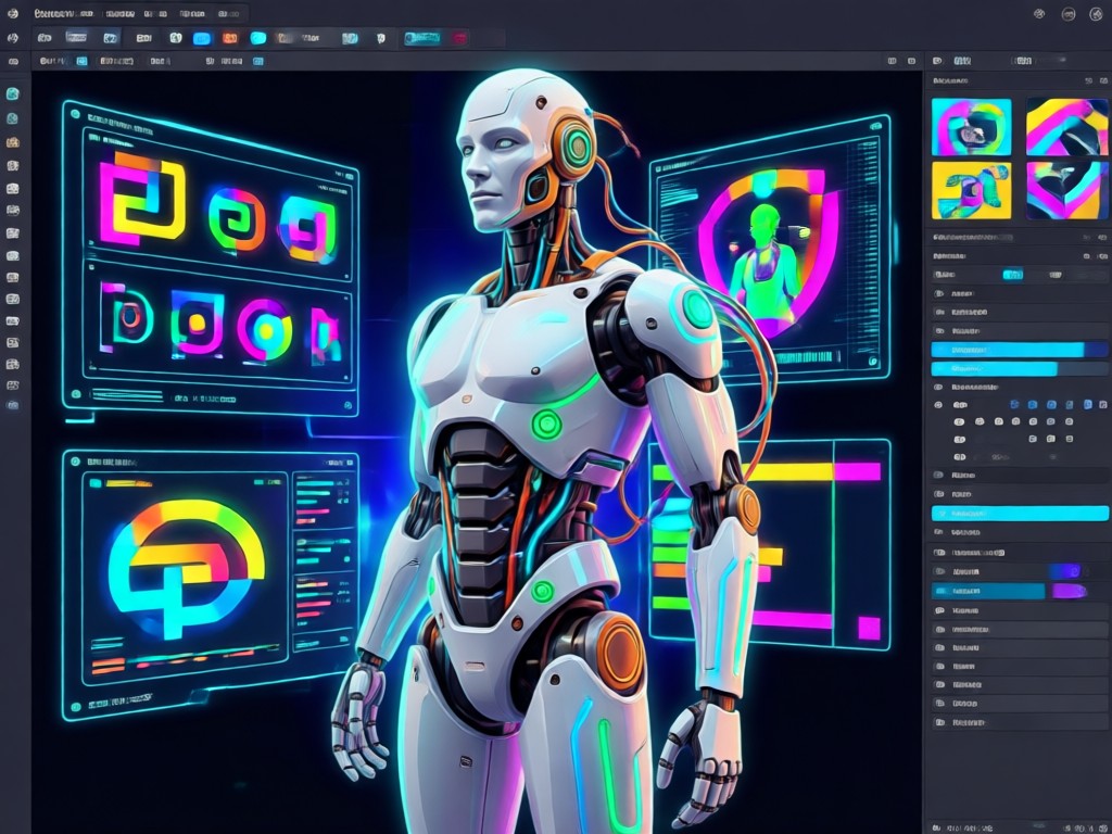 AI figure design process from sketch to 3D model